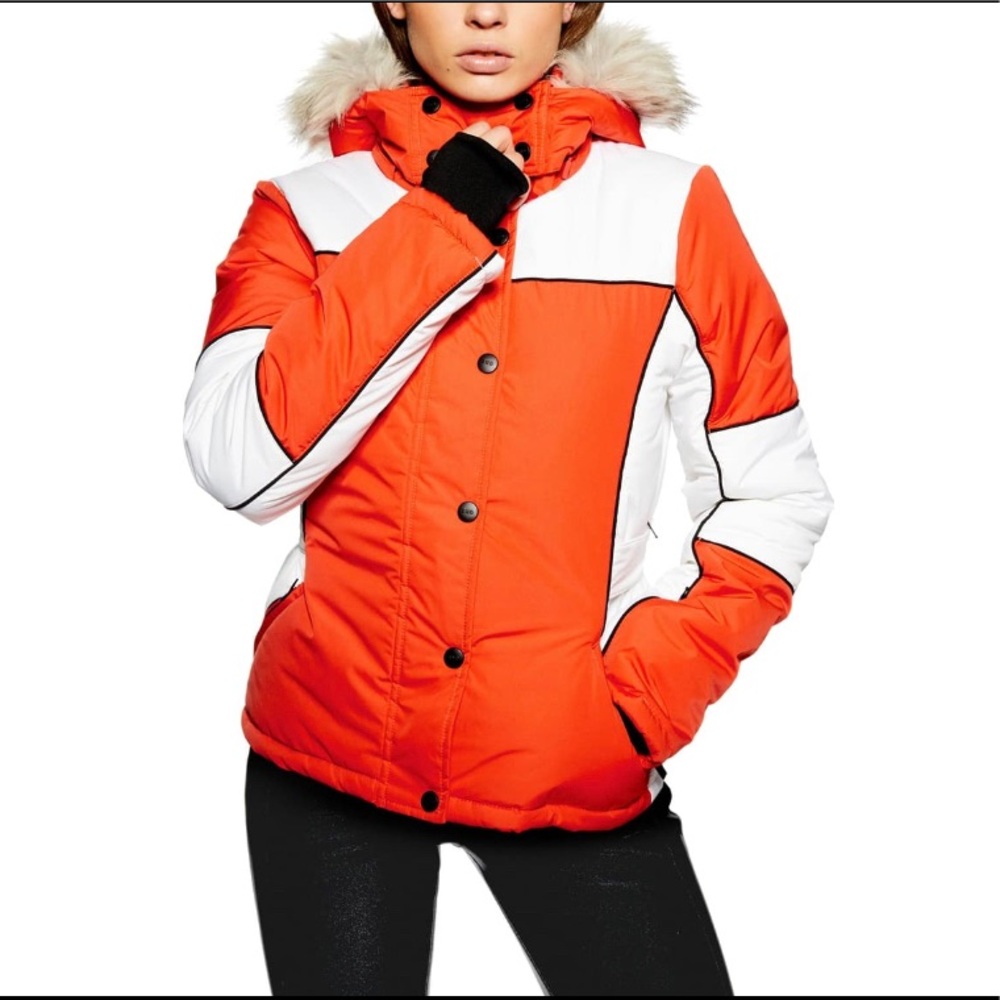 New Topshop Sno Ski/Snowboard Jacket faux fur